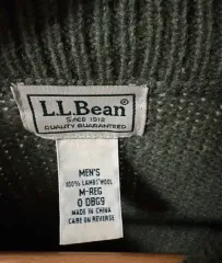 LL Bean メンズ ラムウール ニット