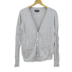 ポロジーンズ カーディガン トップス 長袖 Vネック コットン レディース Sサイズ グレー POLO JEANS 【中古】