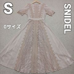 SNIDEL スナイデル レースプリーツフレアワンピース オケージョン