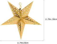 スターランプシェード クリスマス オーナメント 星型ライト 6個