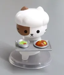 【中古】トレーディングフィギュア カレーライス×サラダ 「給食ねこ スタンドフィギュア」
