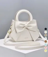 【日本倉庫即納】 リボンハンドバッグ ミニショルダーバッグ