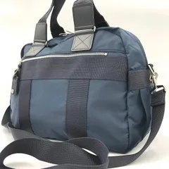 【美品】ace. エース 2WAY ボストン ショルダーバッグ ナイロン ネイビー 鞄