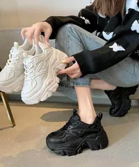 【日本倉庫即納】 厚底スニーカーレディースダッドスニーカー