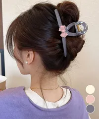 【日本倉庫即納】 バンスクリップ リボン ヘアクリップ
