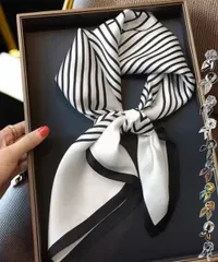 【日本倉庫即納】 スクエアスカーフ シルク調スカーフ 上品