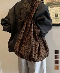 【日本倉庫即納】 レオパードトートバッグ 大容量バッグ軽い