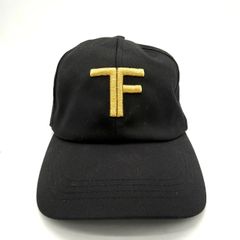 TOM FORD トムフォード TFロゴ キャップ ブラック ゴールド 正規品