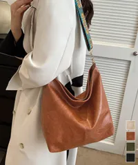 【日本倉庫即納】 ショルダーバッグ PUレザー 軽量鞄