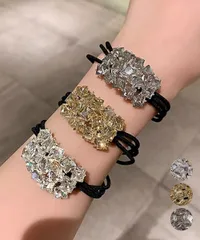 【日本倉庫即納】 幾何柄ヘアゴムヘアリング キラキラ髪留め