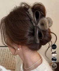 【日本倉庫即納】 ヘアクリップバンスクリップ秋冬レディース