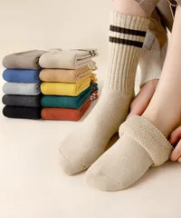 【日本倉庫即納】 カシミヤ風ソックス 冷え取り 暖かい靴下