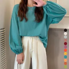 【日本倉庫即納】 長袖Tシャツ ドロップショルダーtシャツ_2