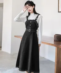 【日本倉庫即納】 ジャンパースカート サロペットワンピース