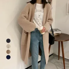 【日本倉庫即納】 ニットカーディガン レディース体型カバー