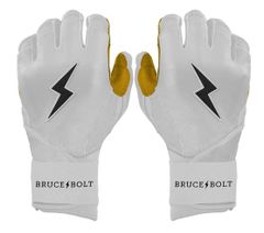 BRUCE BOLTブルースボルトバッティンググローブ白Mオリジナルシリーズ 