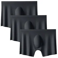 メンズパンツ ナイロン シームレス 3枚セット 2XLサイズ or 3XLサイズ 6色カラー 極薄 ボクサーパンツ