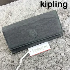 kipling キプリング 長財布 ナイロン 三つ折り 収納多 グレーのサムネイル