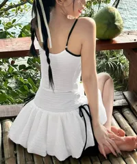 【日本倉庫即納】 ワンピース水着レディース韓国風体型カバー