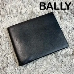 BALLY バリー 二つ折り財布 レザー ブラック×レッドのサムネイル