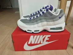 NIKE エアマックス95 BIG BUBBLE パープルメッシュ (w)295サイズ 出品