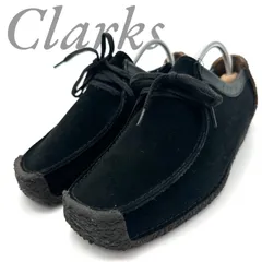 【B5044】 Clarks クラークス Wallabees ワラビー モカシンシューズ ショートブーツ スエード ブラック レディース