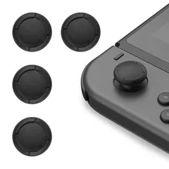 【新着商品】スイッチ アナログスティック ジョイコン キャップ ボタンカバー Switch＆SwitchLite キャップ 対応 コントローラー ゴム スティックカバー 修理 4点セット 交換 純正 カバー に近い アナログジョイスティック 滑り止め Joy-