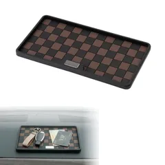 ideamall ダッシュボード トレイ マット ノンスリップマット 滑り止めマット 小物置き (ブラウン)