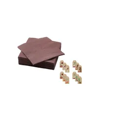 IKEA イケア 紙ナプキン ブラウンレッド 33×33cm 50 ピース m40608483 FANTASTISK ファンタスティスクのサムネイル