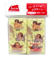 【まとめ買いセット】ペーパーナプキンハンカチ(S) 20枚入×6個パック エンジェル S200127のサムネイル
