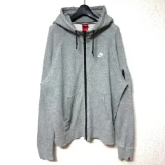 XXL 110 NIKE トレーナー ジップアップ ジャケット グレー