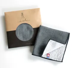 トップファクトリー今治 今治タオル ハンカチ メンズ レディース 25cm×25cm ギフト ブランド 綿 セット 今治いろは 無地 ガーゼ ブラック