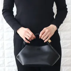 ガニ― ハンドバッグ レディース ブラック グレージュ 黒 ロゴ 2WAY Bou Bag Small ショルダー付 GANNI A5241 2024春夏