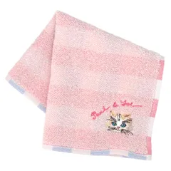 【ポール＆ジョー アクセソワ】 タオルハンカチ ジプシー刺繍 0014 (ピンク) 婦人 レディース タオル ハンドタオル 約25cm 000483-0014-01