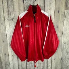 DIADORA ディアドラ 日本製 レッド フルジップ ハイネック スタンドネック ラグラン ジャージ トラック ジャケット メンズ S サイズ