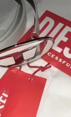 DIESEL 白 ベルト 85 (これ以上なし)