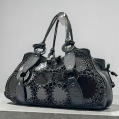 Jamin Puech 編み込みレザー デザインバッグ A4 ブラック アート系