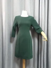 Sナイン ダークグリーン スクエアネック ONE PIECE