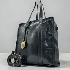 BEVINI レザー 2way トートバッグ ブラック イタリア製 2516のサムネイル