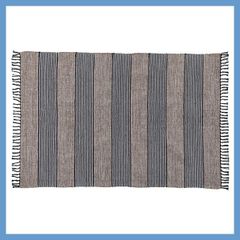 棉製手工設計地毯（條紋）「約寬190×深130公分」No.172／C款