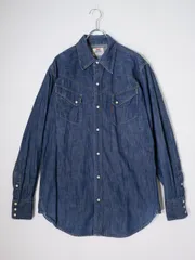 LEVISリーバイス 90年代 90's 香港製 デニムウエスタンシャツ【L】【MSHA80409】のサムネイル