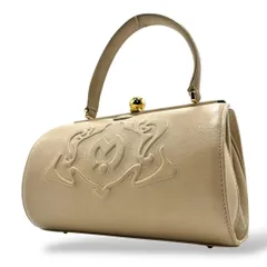 Mila schon ミラショーン ハンドバッグ　がま口　丸型 美品 mila schon ミラショーン ゴールド金具 がま口 ハンドバッグ