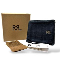 RRL 二つ折り 財布 レザー ブラック ダブルアールエル ラルフローレン