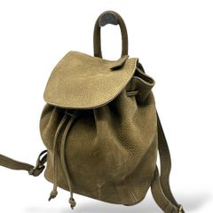 OLD COACH オールド コーチ 巾着 リュック バックパック ヌバック 茶