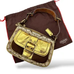 COACH Soho Signature Gold Buckle Bag y2k