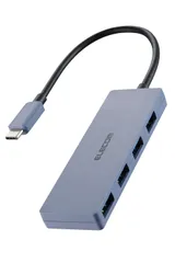 新品 エレコム USBハブ USB3.2(Gen1) 5Gbps USB-C接続 4ポート バスパワー 15cm ケーブル ネイビー U3HC-H040NV