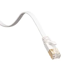 新品 サンワサプライ LANケーブル CAT7 ウルトラフラット (1m) 10Gbps/600MHz ギガビット イーサネットケーブル ツメ折れ防止 RJ45コネクタ ホワイト KB-FLU7-01W