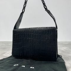 極美品】BY FAR MIRANDA クロコ型押し ショルダーバッグ 黒 - メルカリ