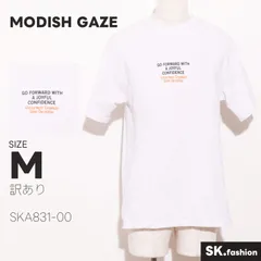 訳あり MODISH GAZE トップス Tシャツ　半袖　タブ付き　文字プリント　グラフィックプリントのサムネイル