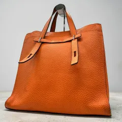 FURLA GIOVE レザー トートバッグ A4可 大容量 オレンジ 2503のサムネイル